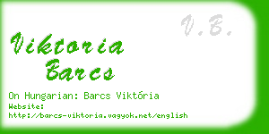 viktoria barcs business card